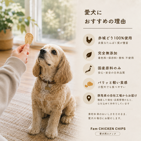 Fam CHICKEN CHIPS　愛犬用赤城どりチップス